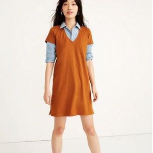 Madewell t-shirt dress.  Sz L. Rust color